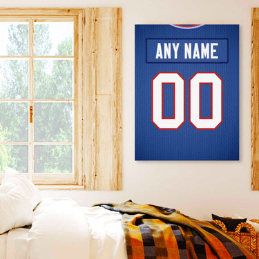 Buffalo Jersey Custom Canvas Print Wall Art for Boy Girl Men Women Football Personalized Canvas Art